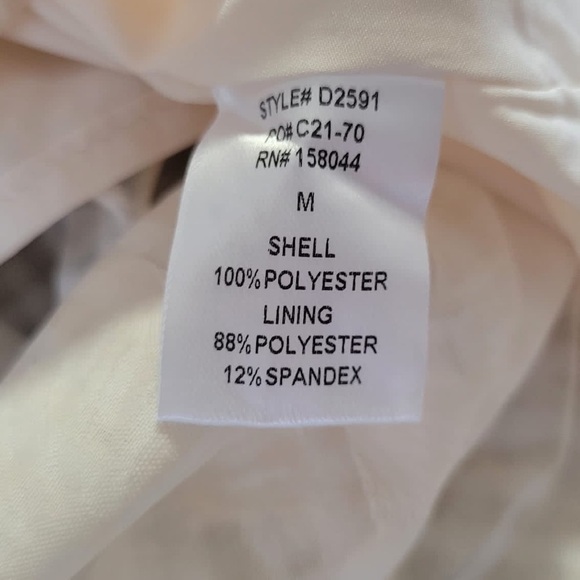 LENA Floral Jacquard Tiered Maxi Dress Ruffle Trim Sweetheart Empire Waist Sz M - Picture 8 of 9